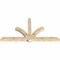 Ekena Millwork Redmond Rough Sawn Timber Gable Bracket, Douglas Fir, 108"W x 58"H x 6"D x 6"F, 13/12 Pitch GBW108X58X0606RED00RDF - alternate 5